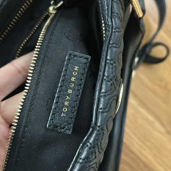 Tory Burch Bryant Mini Leather Satchel in Black - Picture 10 of 17